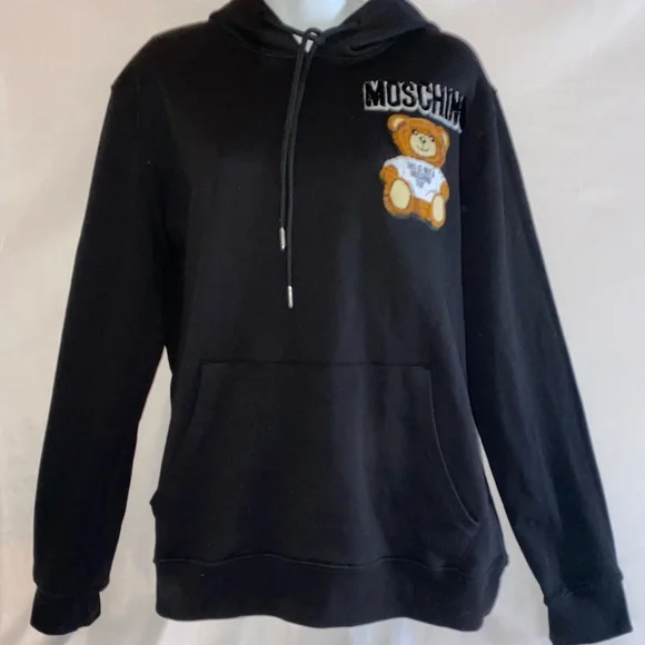 Moschino Black Pullover Hoodie